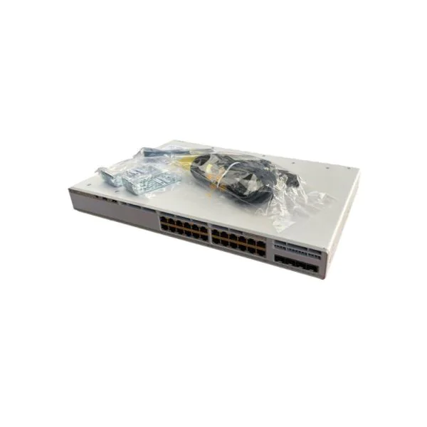 Cisco Catalyst 9200L-24P-4X-A PoE+ With 4x10G Uplinks Switch.