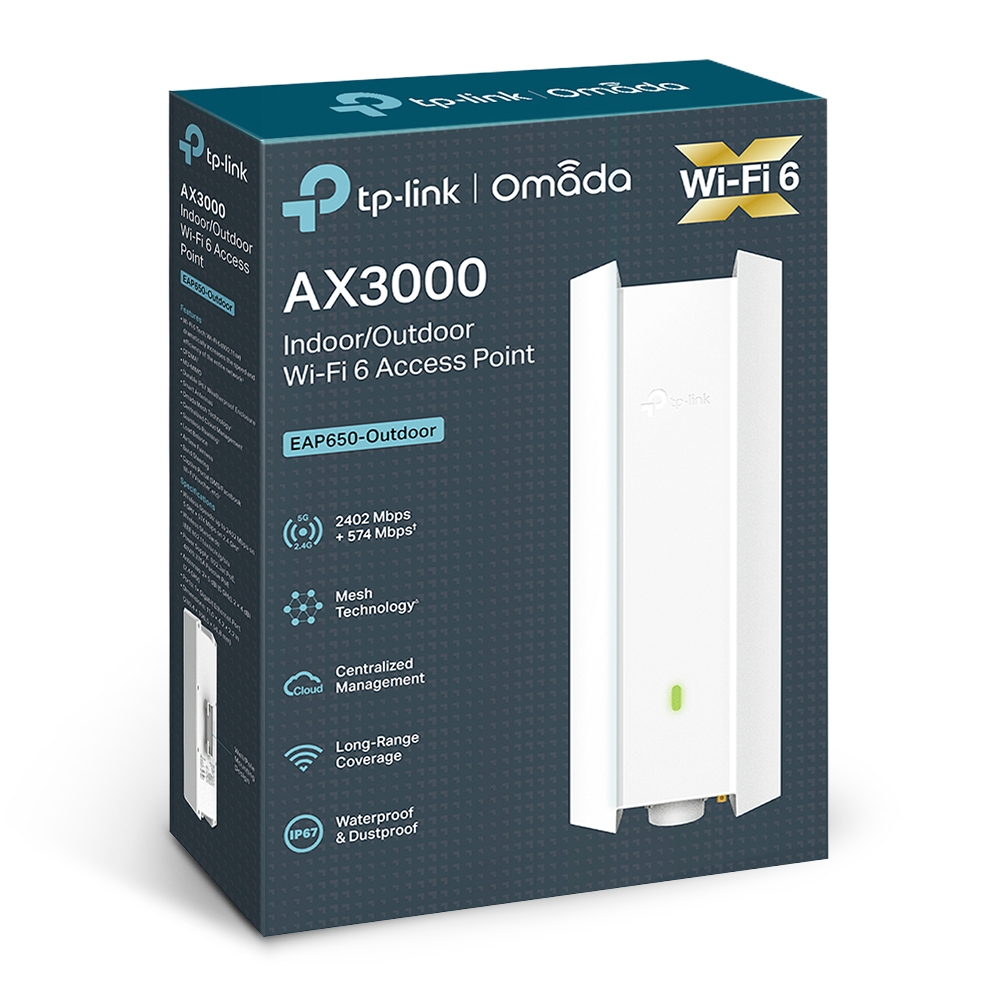 TP Link AX3000 Indoor/Outdoor Wi-Fi 6 Access Point