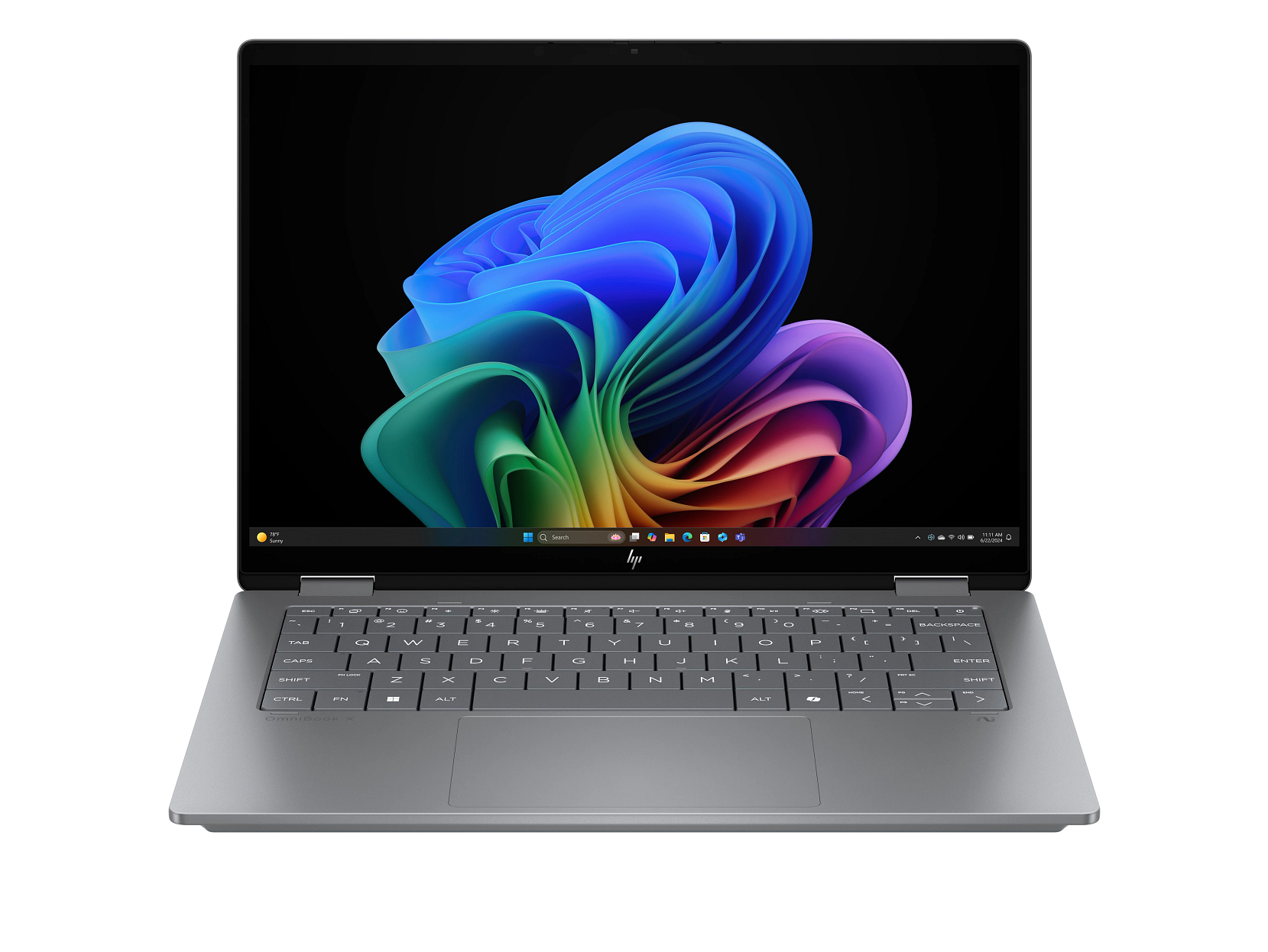 HP OmniBook X Flip 2-in-1 14-fm0013dx Laptop, Intel® Core™ Ultra 5 226V, 16 GB DDR5 RAM, 512 GB SSD Storage, 14" Touch Display, Microsoft Office 2019 Pro, Windows 11 Pro, 1 Year