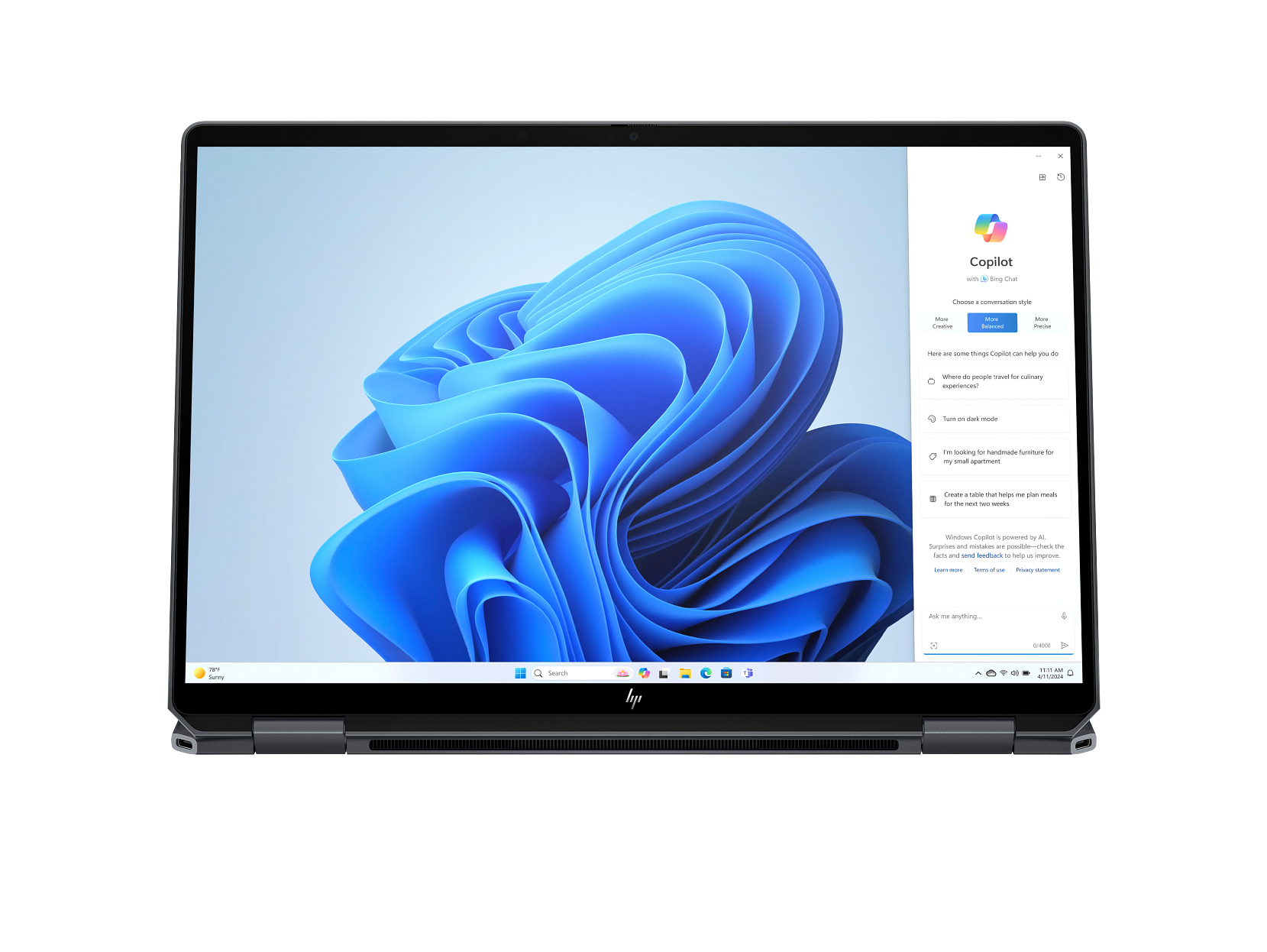 HP OmniBook Ultra Flip 14-fh0033dx Laptop, Intel Core Ultra 9 288V Processor, 32 GB DDR5 RAM, 2 TB SSD Storage, Windows 11 Pro, Microsoft Office 2019 Pro, 1 Year Warranty.