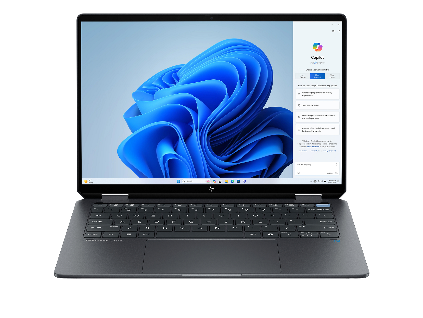 HP OmniBook Ultra Flip 14-fh0033dx Laptop, Intel Core Ultra 9 288V Processor, 32 GB DDR5 RAM, 2 TB SSD Storage, Windows 11 Pro, Microsoft Office 2019 Pro, 1 Year Warranty.
