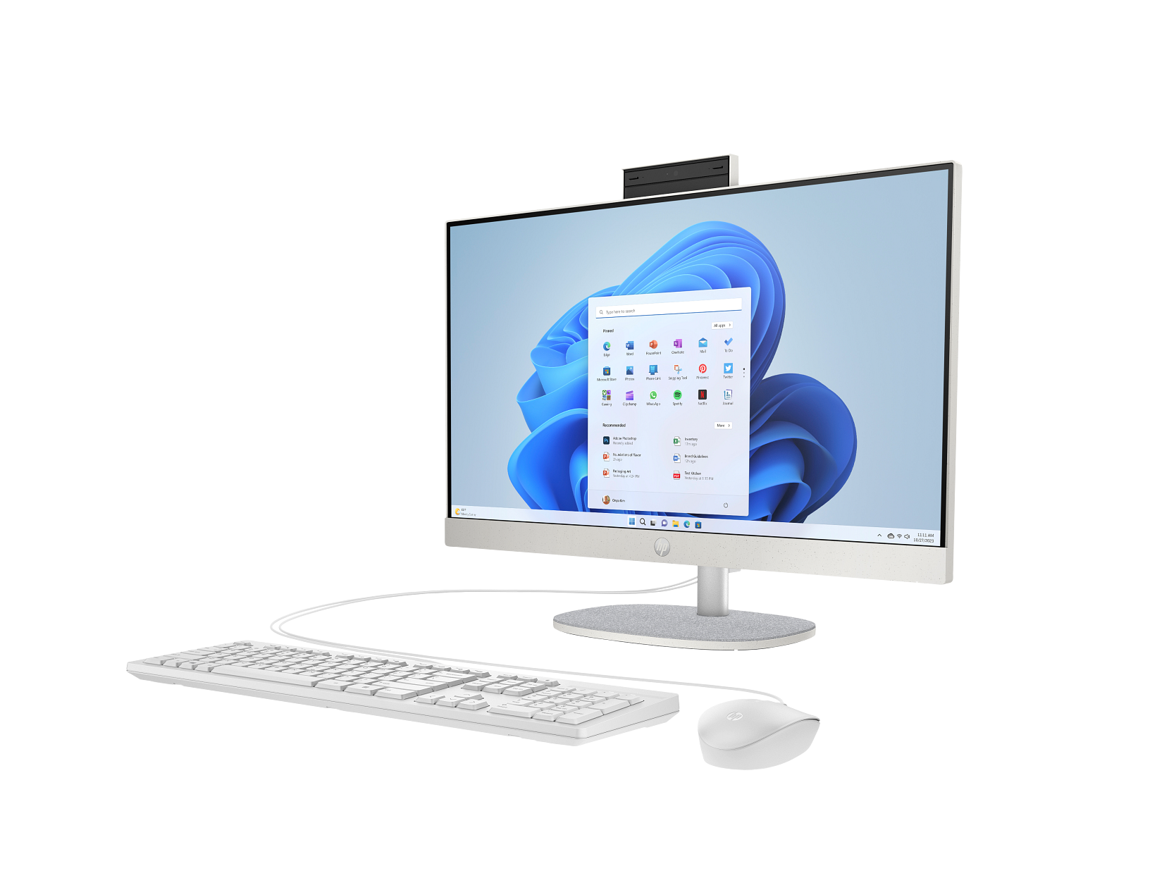 HP 23.8 inch All-in-One 24-cr1078nh Desktop Intel Core Ultra 7 155U-14th Generation, 16GB RAM, 512GB SSD, Windows 11 Pro, Microsoft Office 2019 Pro, 1 Year Warranty.