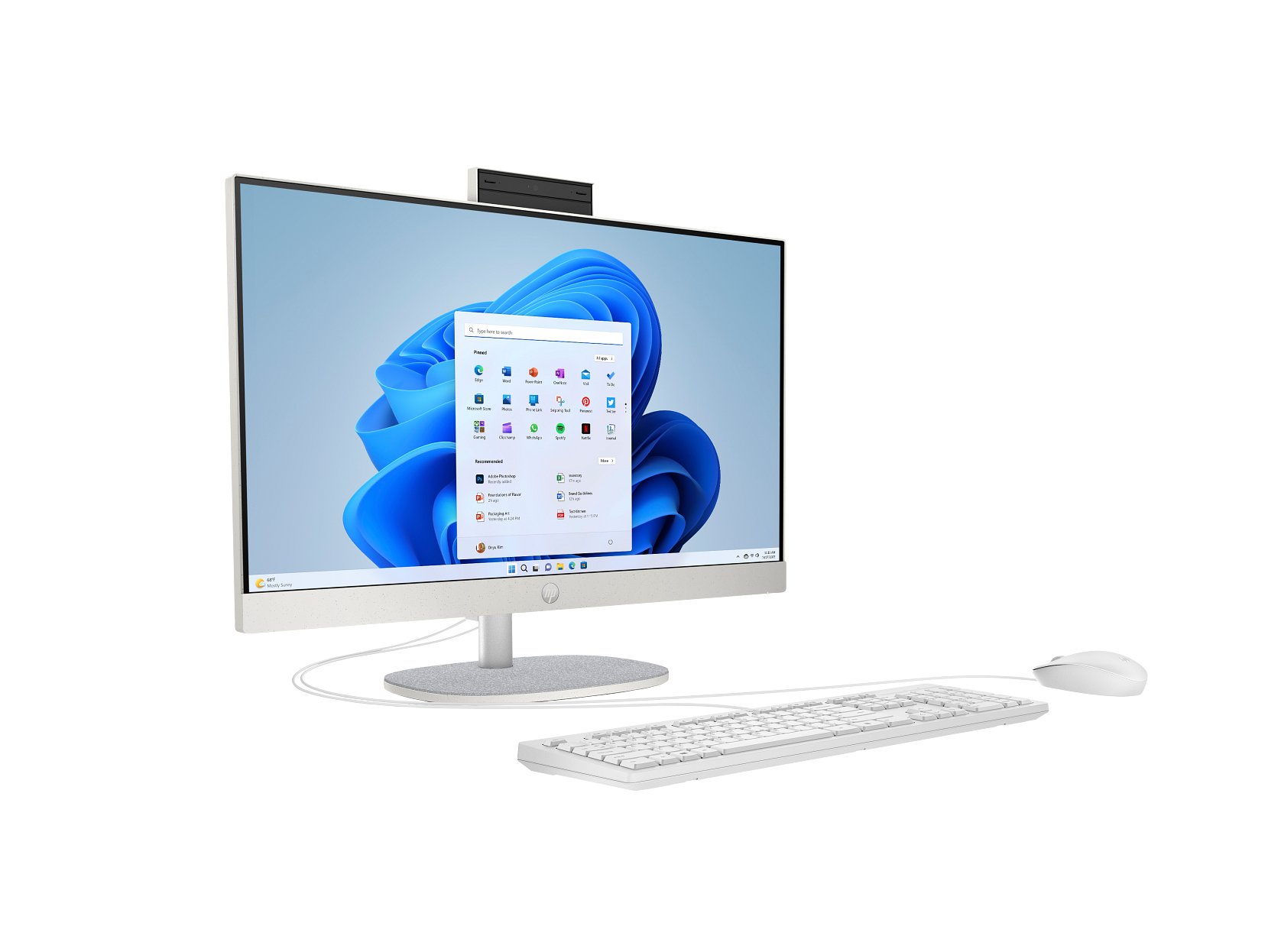 HP 23.8 inch All-in-One 24-cr1078nh Desktop Intel Core Ultra 7 155U-14th Generation, 16GB RAM, 512GB SSD, Windows 11 Pro, Microsoft Office 2019 Pro, 1 Year Warranty.