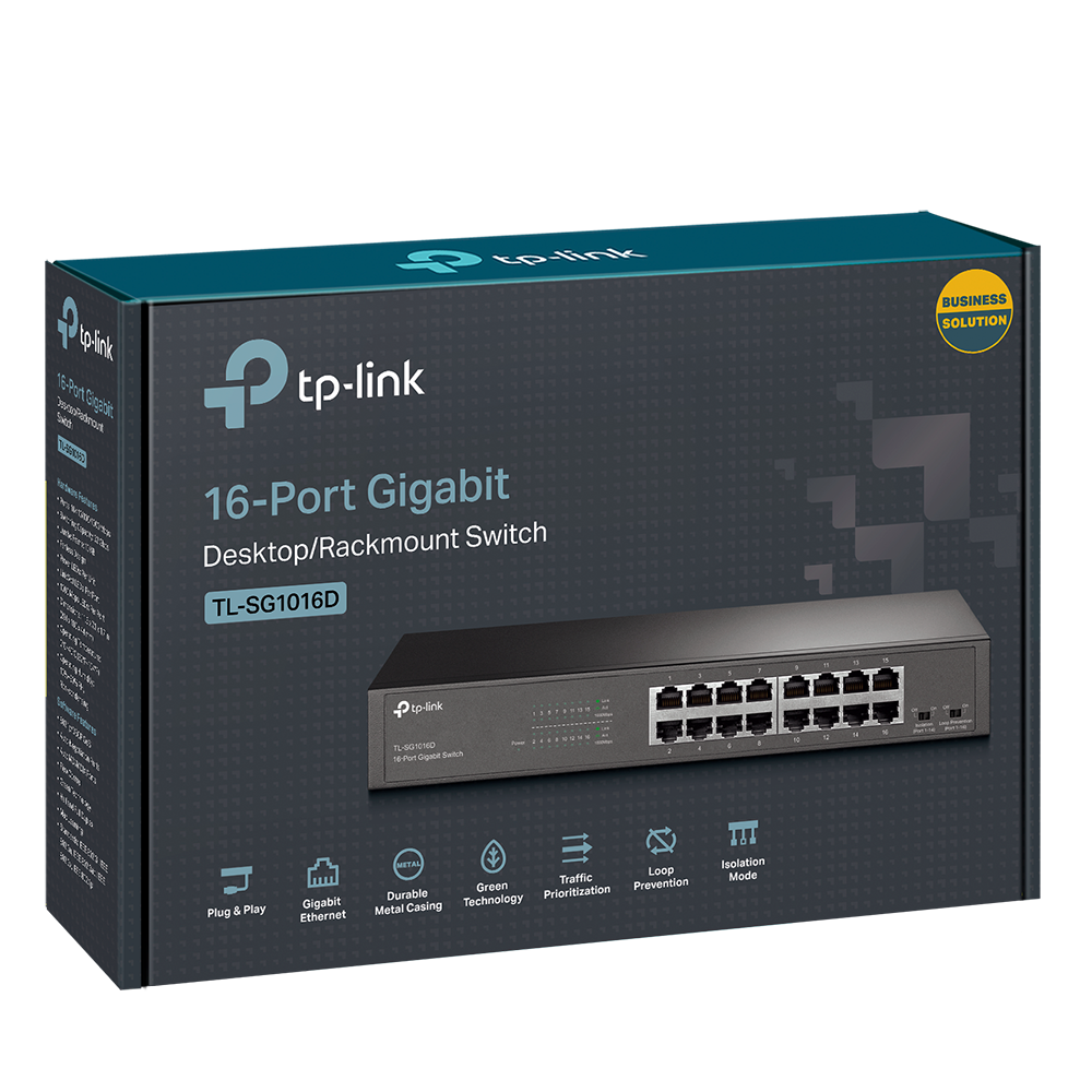 TP Link 16-Port Gigabit Desktop/Rackmount Switch