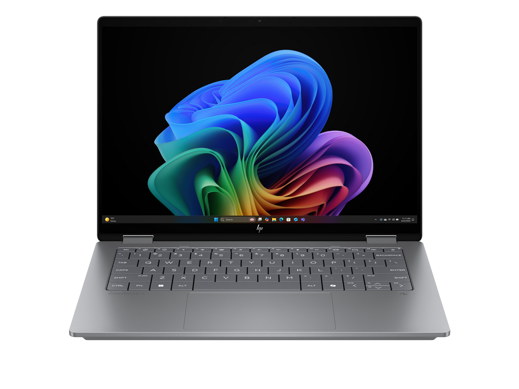 HP OmniBook X Flip 14-kb0023dx Laptop, Core Ultra 7 355, 16 GB DDR5, 1 TB SSD, 14" Touch Screen Display, Microsoft Office 2019 Pro, Windows 11 Pro, 1 Year Warranty