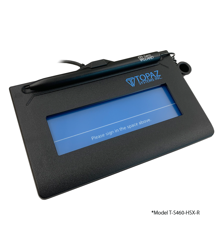 Topaz SigLite 1x5 T-S460-HSB-R Signature Pad.