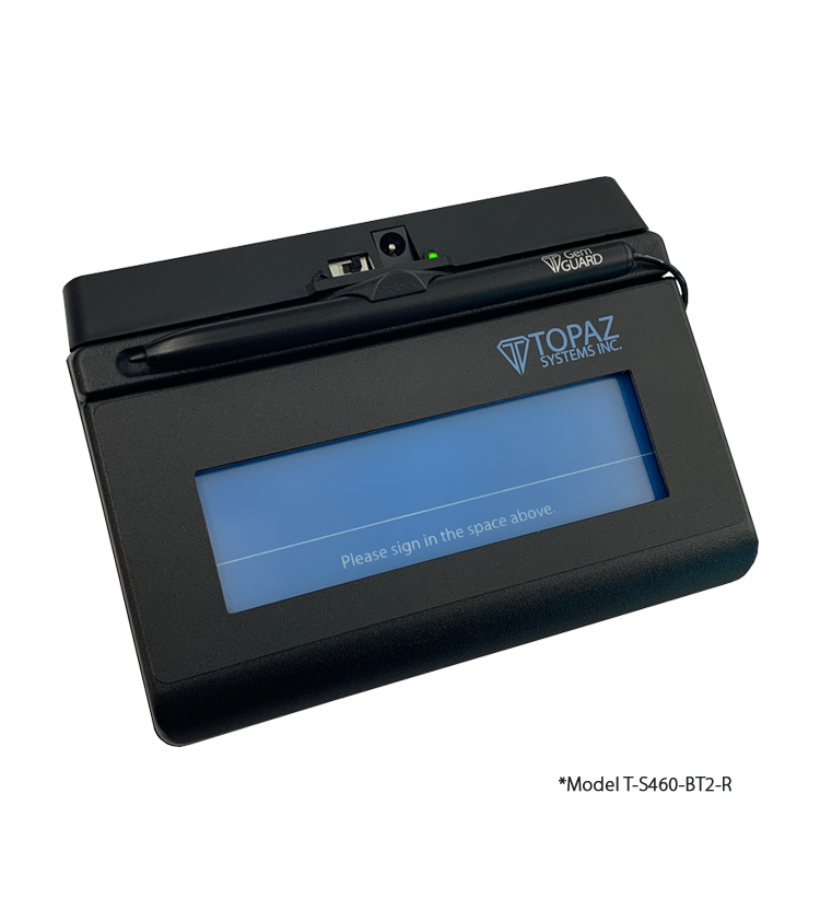 Topaz SigLite 1x5 T-S460-HSB-R Signature Pad.